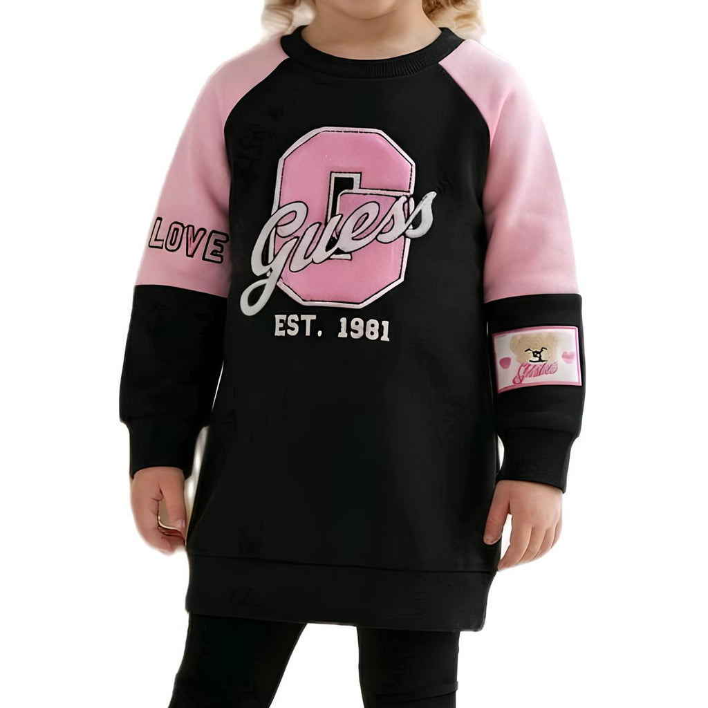 GUESS ABITO BIMBA, COTONE GARZATO.