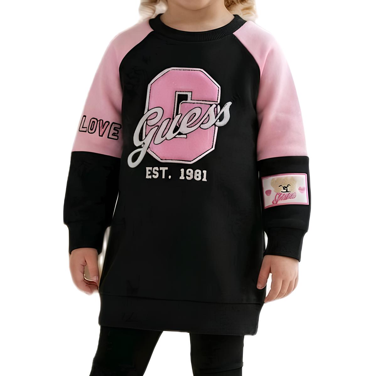 GUESS ABITO BIMBA, COTONE GARZATO.