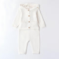MINIBANDA COMPLETO 2 PZ. IN MAGLIA, UNISEX. COTONE/LANA.