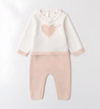 MINIBANDA TUTINA 2 PZ. IN MAGLIA NEONATA. COTONE/LANA.
