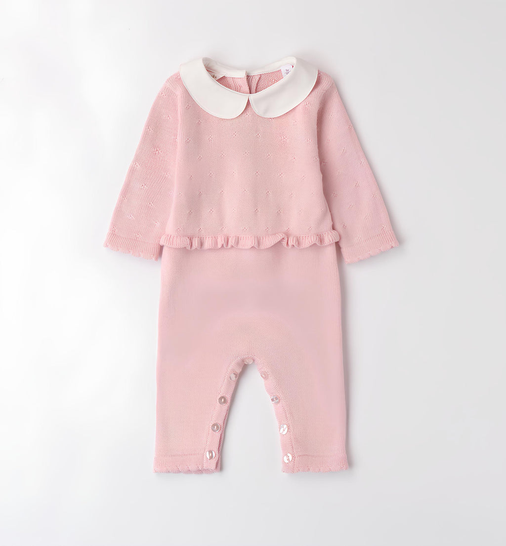 MINIBANDA TUTINA INTERA IN MAGLIA NEONATA. COTONE/LANA.