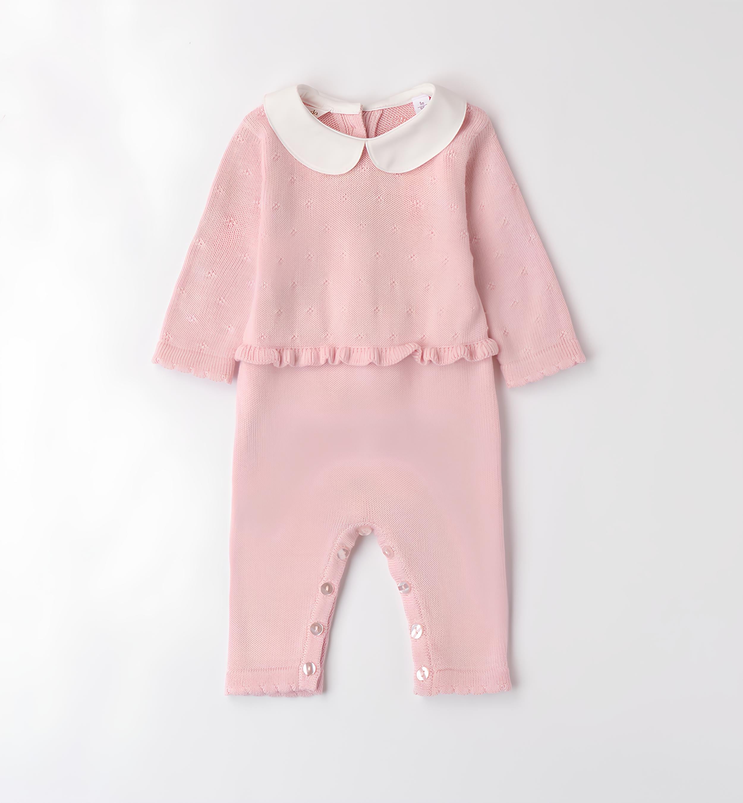 MINIBANDA TUTINA INTERA IN MAGLIA NEONATA. COTONE/LANA.