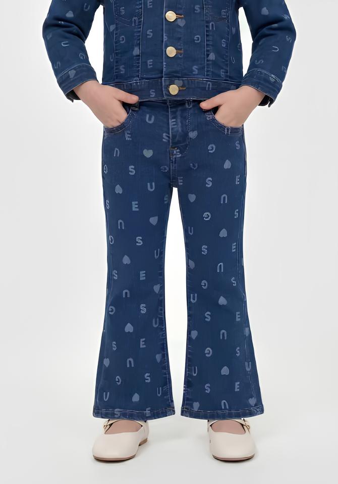 GUESS JEANS BIMBA A ZAMPA. COTONE.