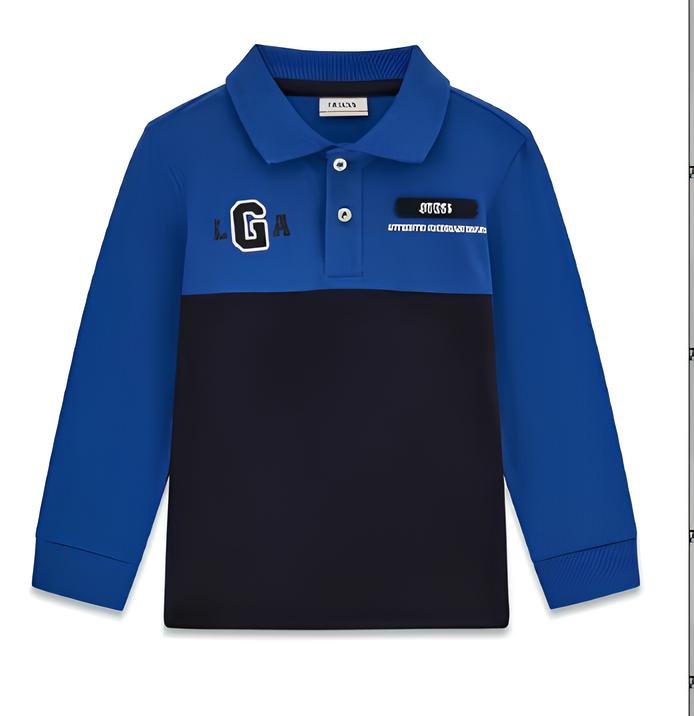 GUESS POLO MANICA LUNGA BIMBO. COTONE.