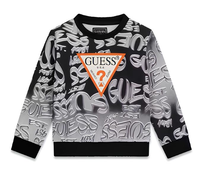 GUESS FELPA BIMBO. COTONE GARZATO.
