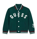 GUESS FELPA GIROCOLLO CON BOTTONI AUTOMATICI.COTONE GARZATO.
