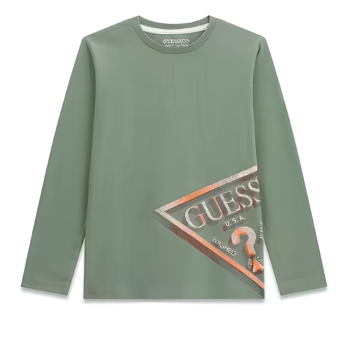 GUESS MAGLIETTA MANICA LUNGA RAGAZZO.COTONE.