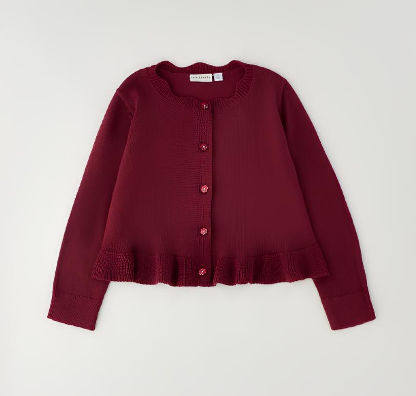SARABANDA CARIGAN BIMBA . COTONE.