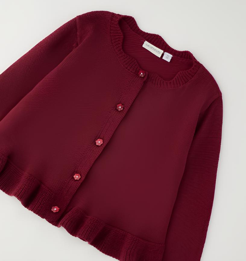 SARABANDA CARIGAN BIMBA . COTONE.