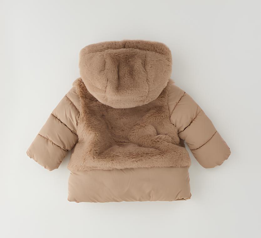 MINIBANDA PIUMINO CON ECOPELLICCIA BIMBA.