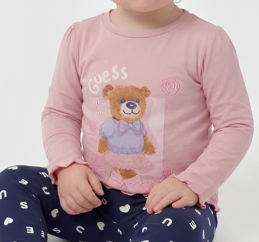 GUESS MAGLIETTA MANICA LUNGA BIMBA. COTONE.