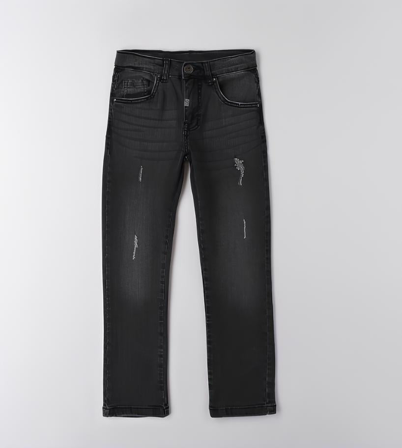 SARABANDA JEANS CON STRAPPI RAGAZZO. COTONE.