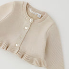 MINIBANDA CARDIGAN BIMBA. COTONE/LANA.