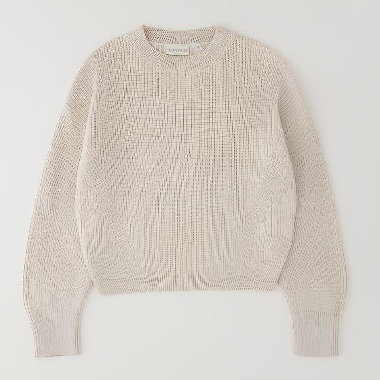 Sarabanda Maglione Bambina in Viscosa Colore Caffelatte