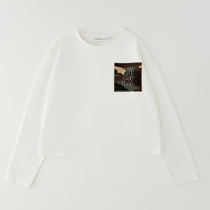 Sarabanda Maglietta Manica Lunga Oversize Bambina in Cotone