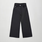 Sarabanda Jeans a Palazzo con Strass Bambina in Cotone