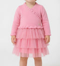 GUESS ABITO+PARIGINE, NEONATA. FODERA COTONE. MAGLIA VISCOSA/POLIESTERE.
