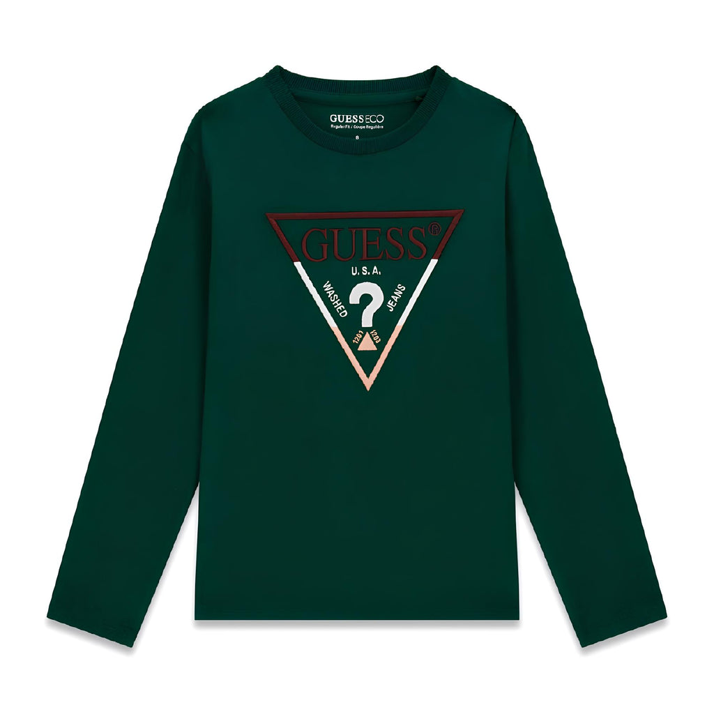 GUESS MAGLIETTA MANICA LUNGA RAGAZZO. COTONE.