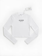 GUESS MAGLIETTA A MANICA LUNGA RAGAZZA. COTONE A COSTINE.