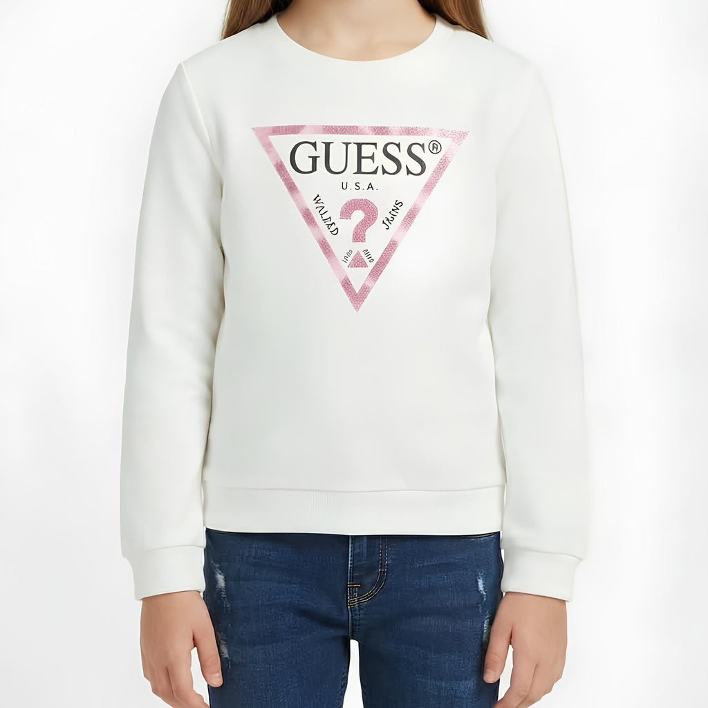 GUESS FELPA RAGAZZA. COTONE GARZATO.