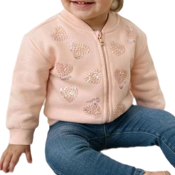 GUESS FELPA BIMBA, COTONE GARZATO.