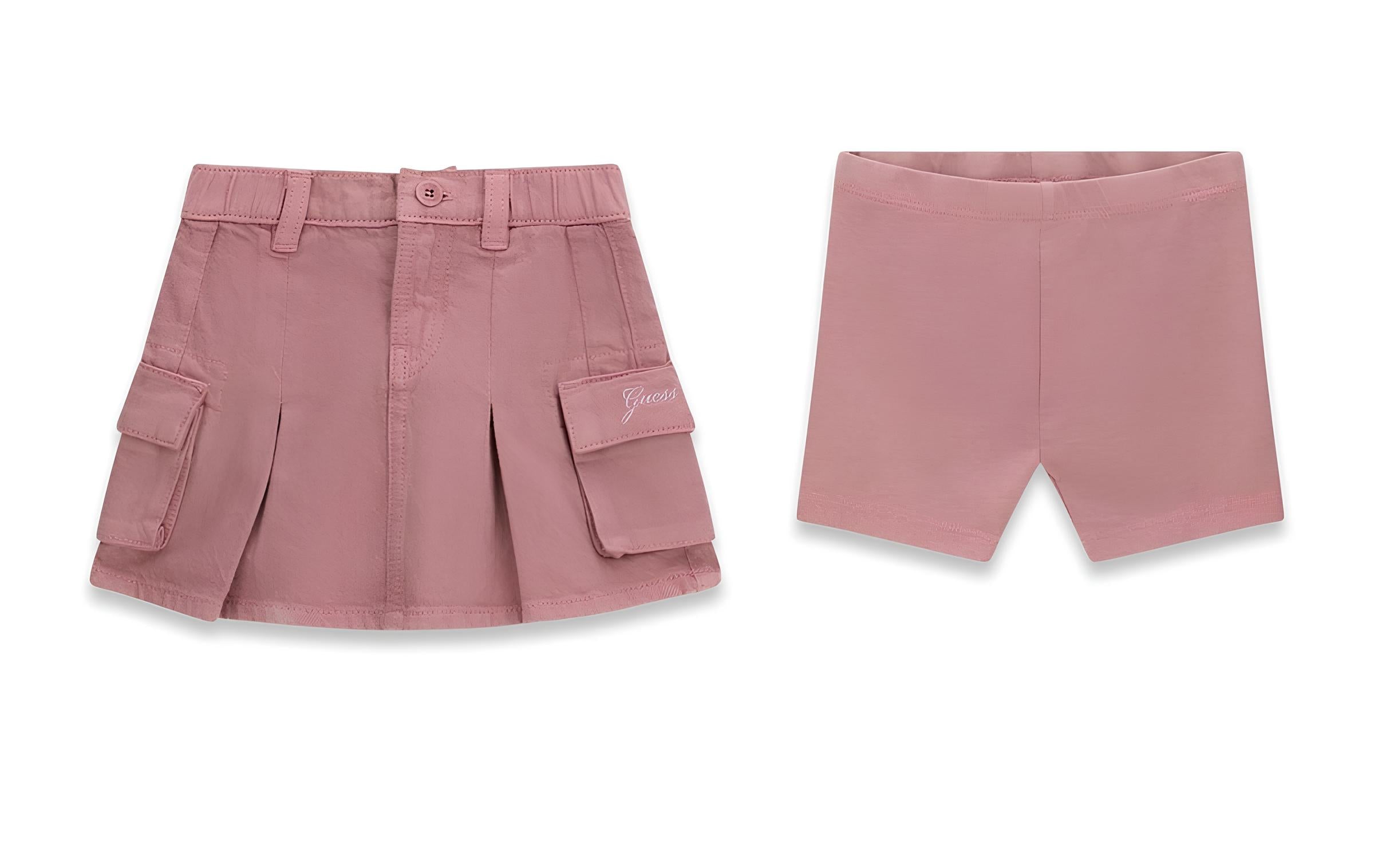 GUESS GONNA BIMBA CON SHORT INTEGRATO. COTONE.