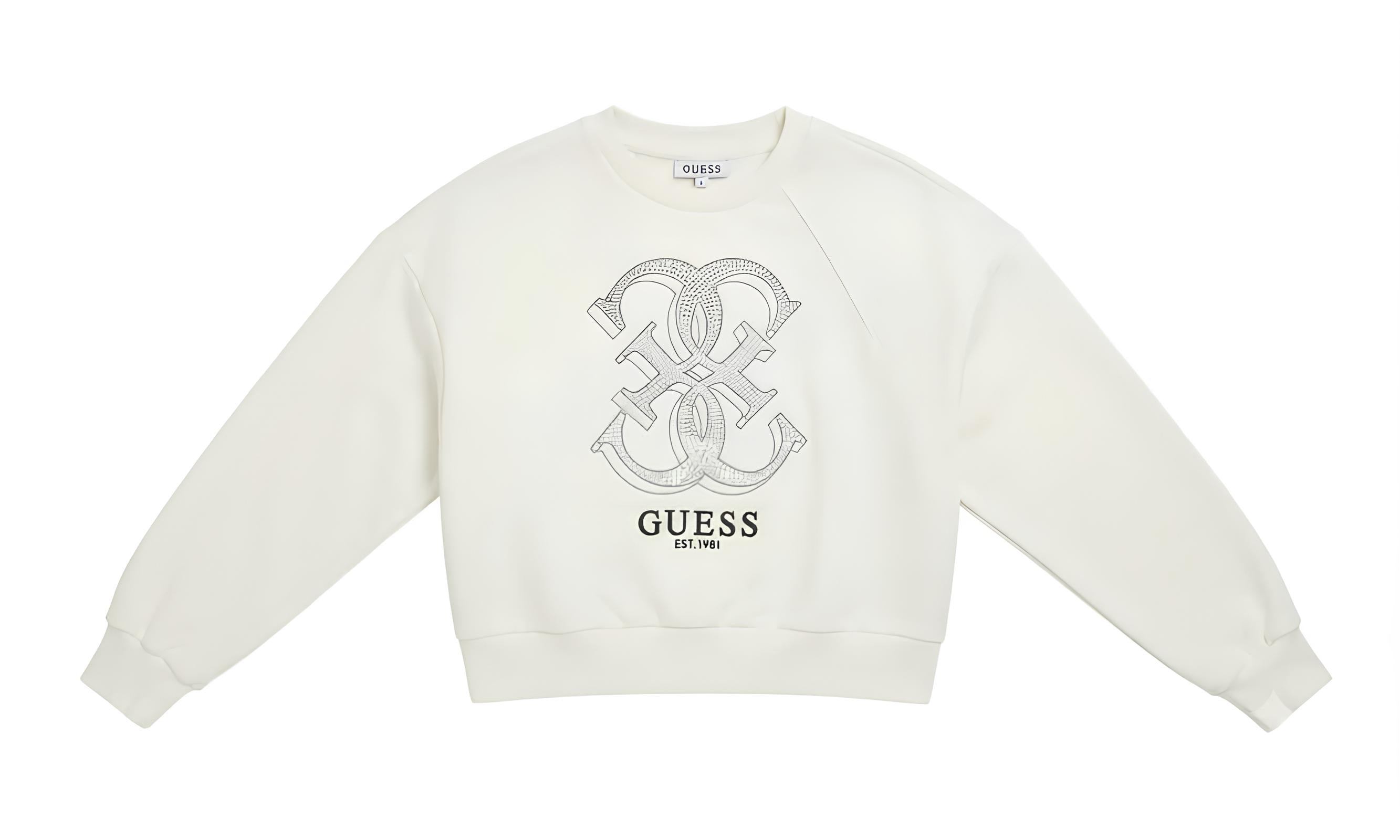 GUESS FELPA BIMBA . COTONE GARZATO.
