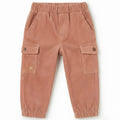 MINBANDA PANTALONE CARGO IN VELLUTO BIMBO.
