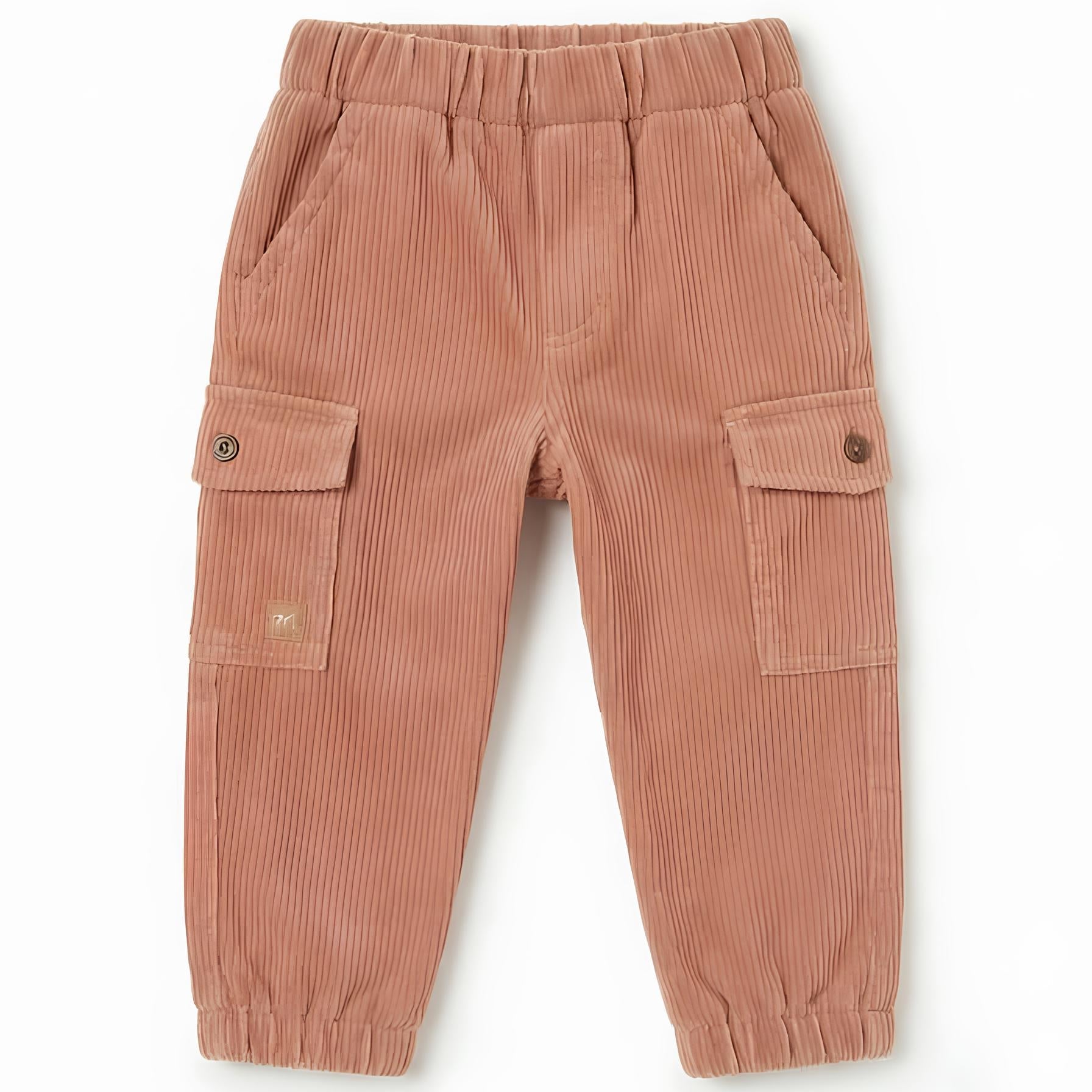MINBANDA PANTALONE CARGO IN VELLUTO BIMBO.