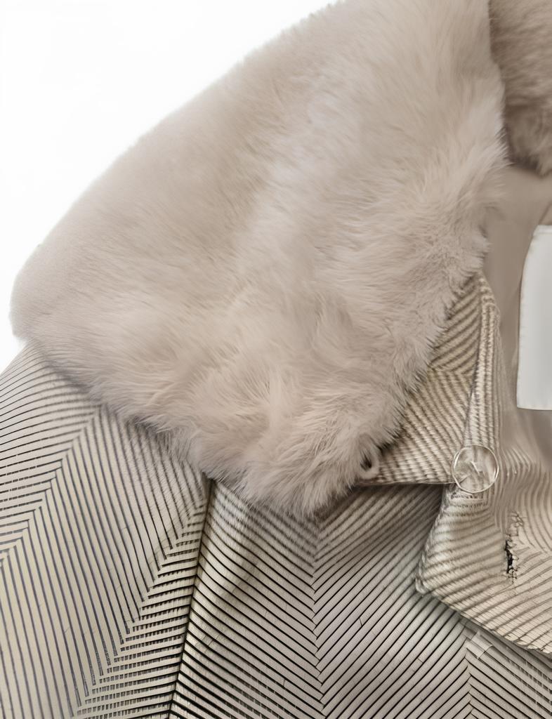 Sarabanda Cappotto Bambina con Colletto in Ecopelliccia Rimovibile
