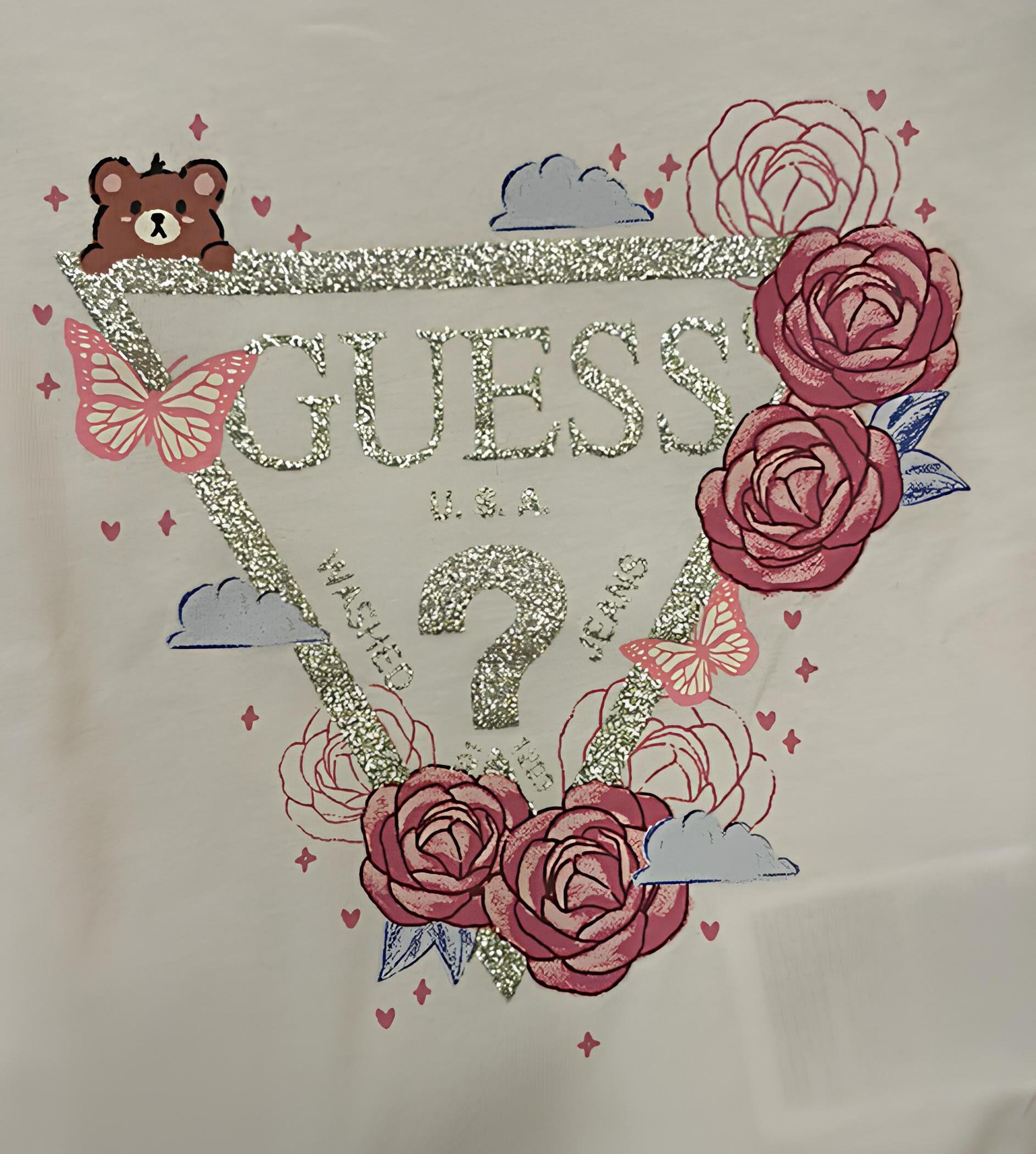 GUESS MAGLIETTA MANICA LUNGA BIMBA. COTONE.