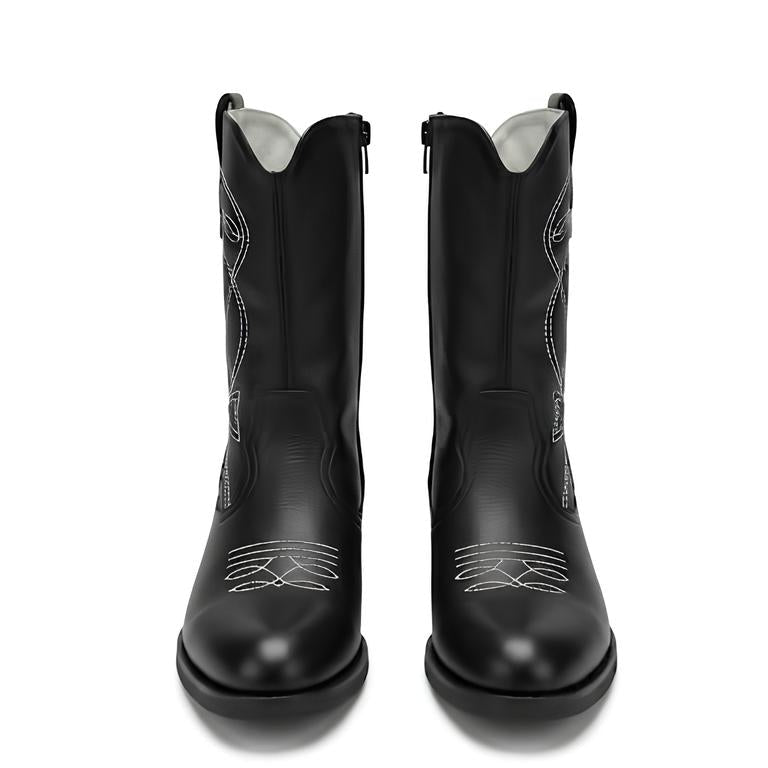 Nero Giardini stivale alto stile "cowgirl" bimba. Pelle.