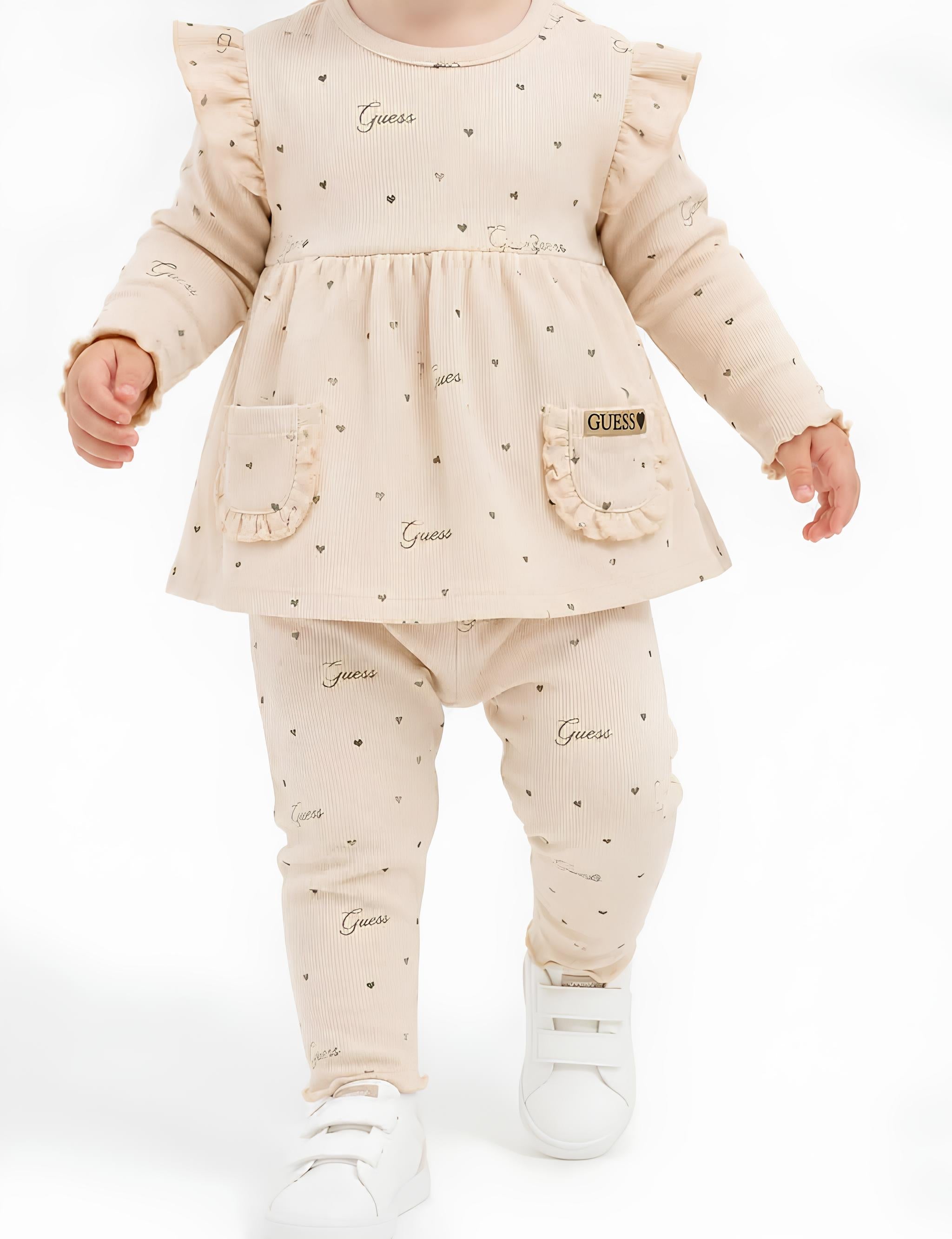 GUESS COMPLETO 2 PZ. NEONATA. COTONE.