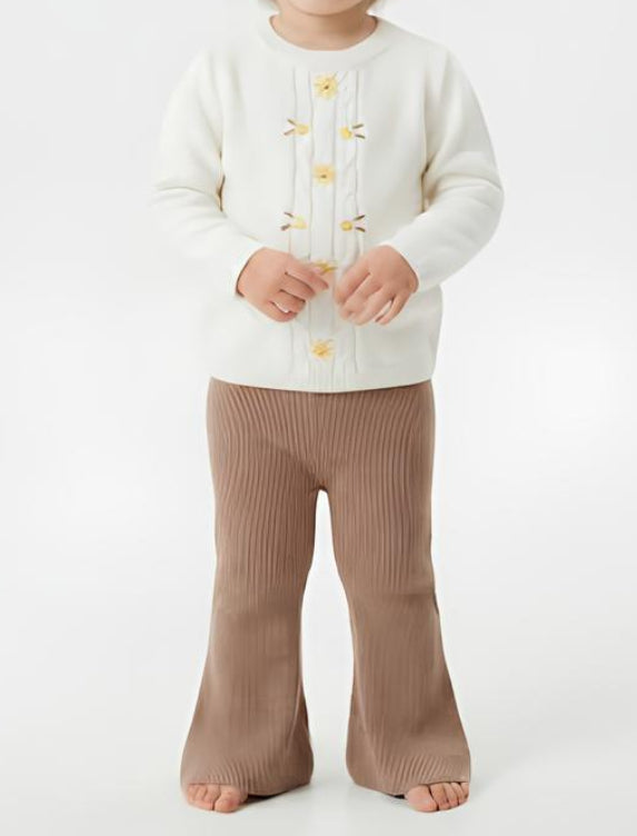 MINIBANDA COMPLETO IN MAGLIA BIMBA. COTONE/LANA.