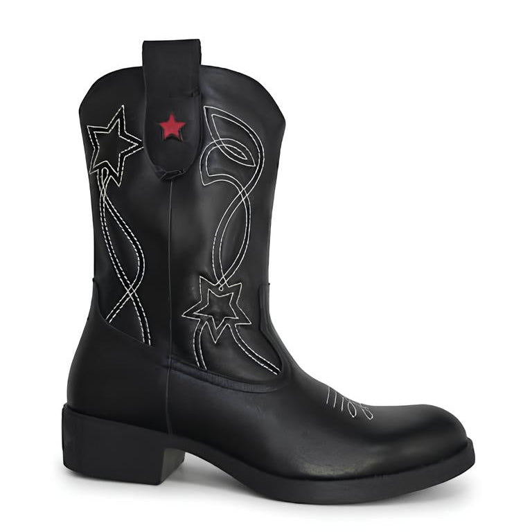 Nero Giardini stivale alto stile "cowgirl" bimba. Pelle.