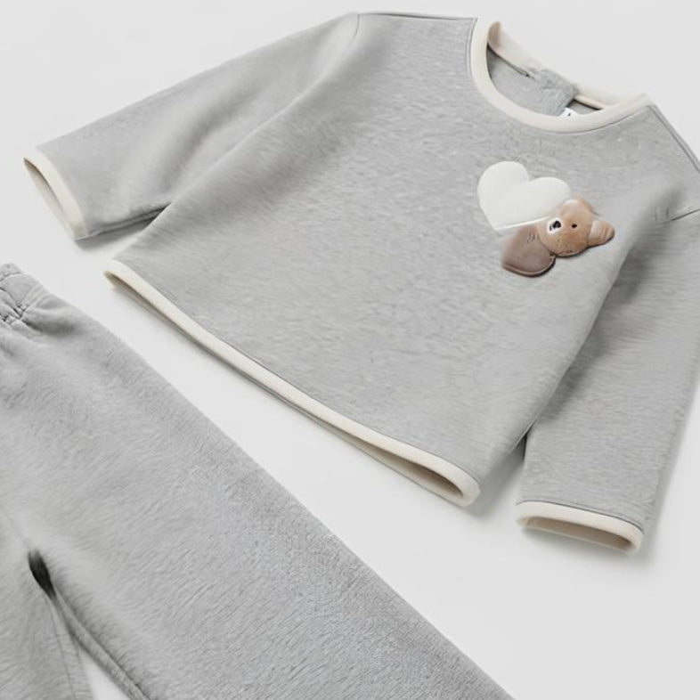 MAYORAL COMPLETO 2 PZ. BIMBA. COTONE FELPATO.
