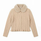 MAYORAL CARDIGAN CON COLLO ECOPELLICCIA STACCABILE BIMBA.