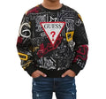 GUESS FELPA RAGAZZO. COTONE GARZATO.