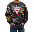 GUESS FELPA RAGAZZO. COTONE GARZATO.