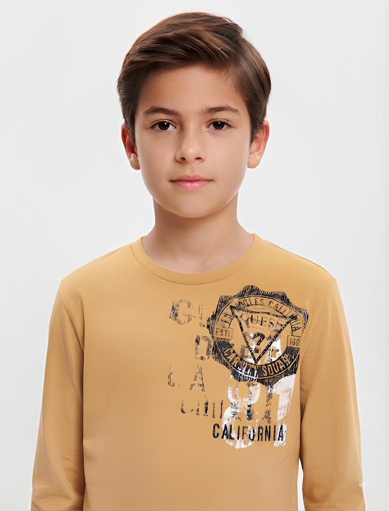 GUESS MAGLIETTA MANICA LUNGA RAGAZZO. COTONE.