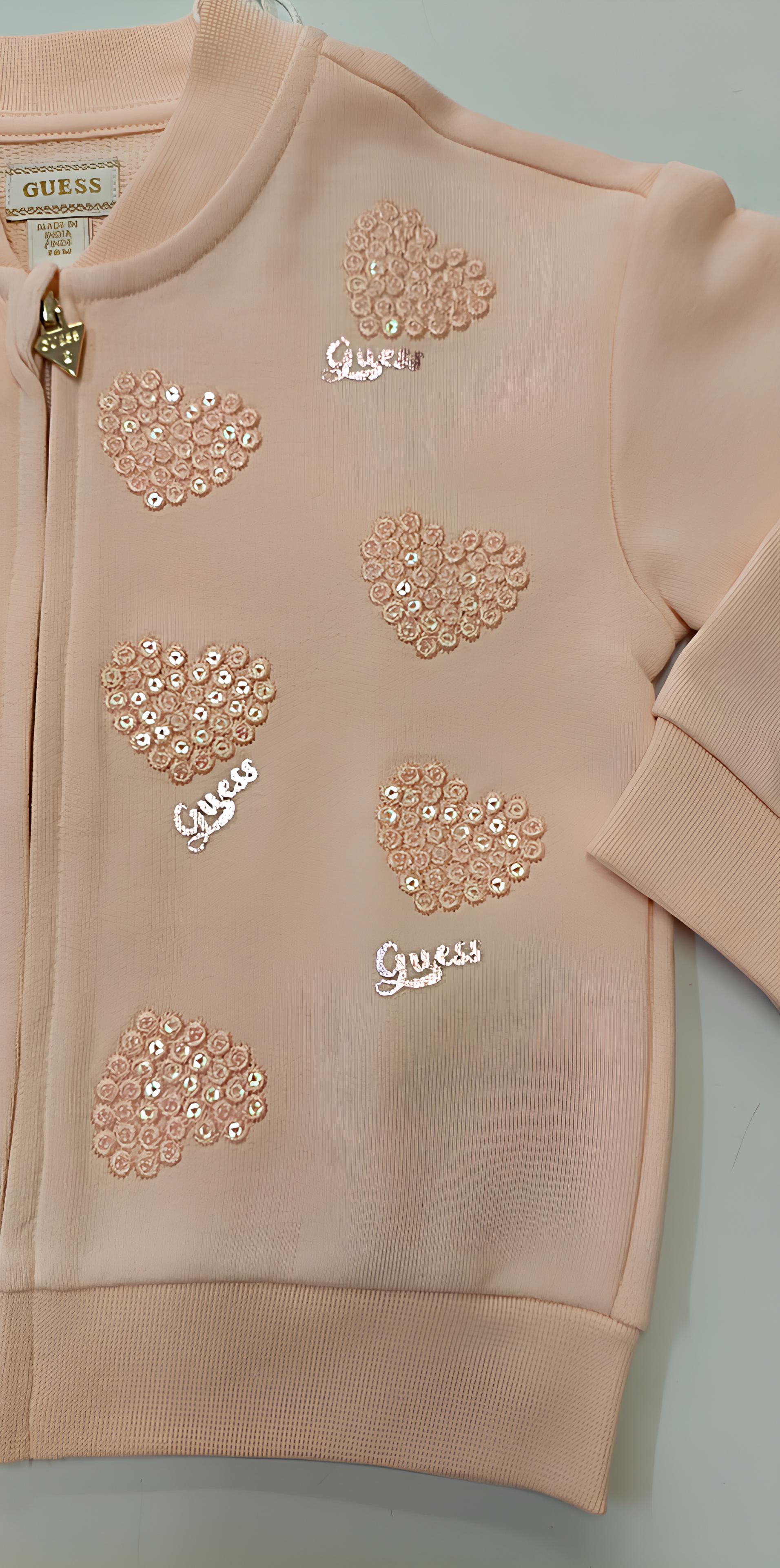 GUESS FELPA BIMBA, COTONE GARZATO.