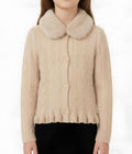 MAYORAL CARDIGAN CON COLLO ECOPELLICCIA STACCABILE BIMBA.