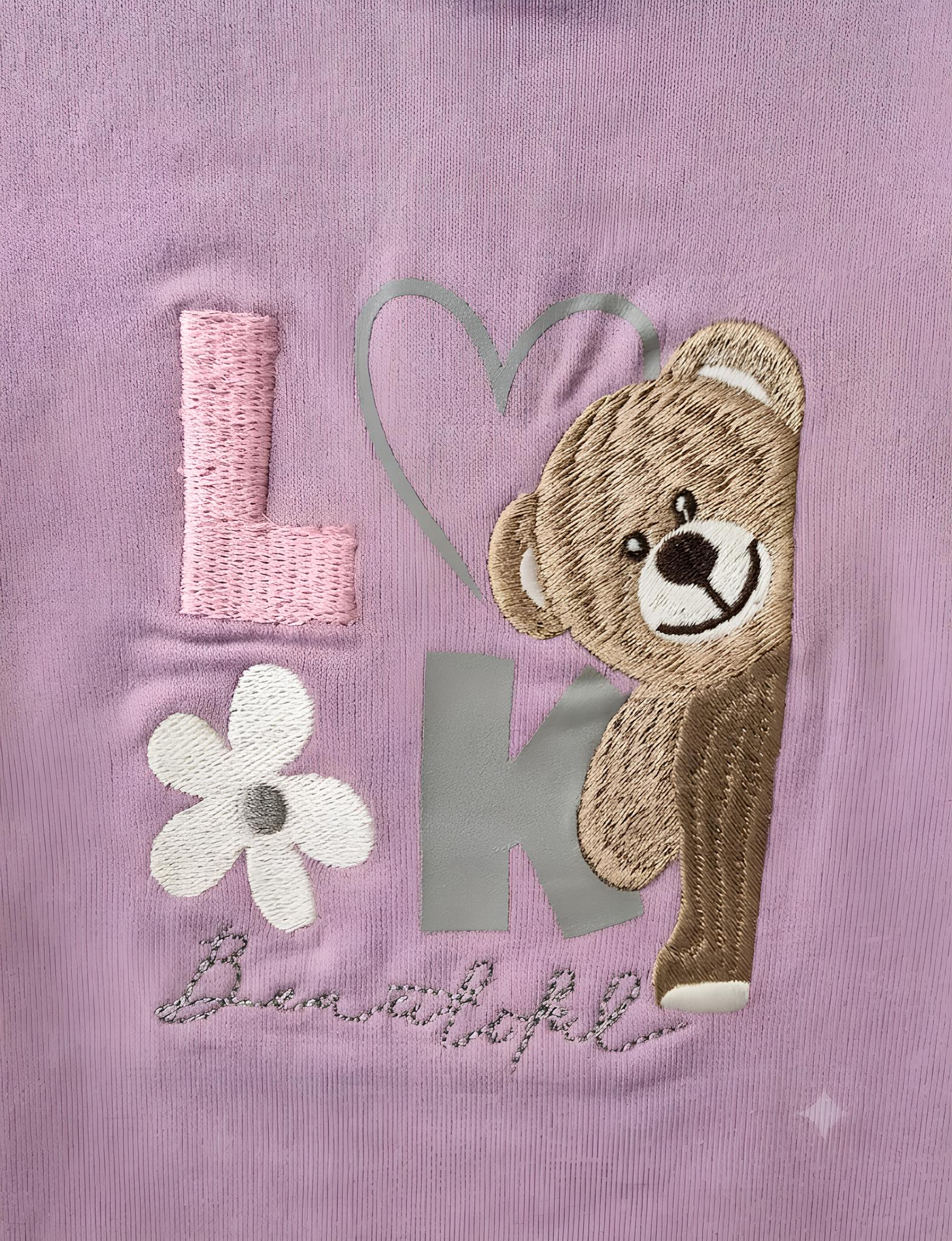 YOURS COMPLETO 2 PZ. NEONATA. COTONE FELPATO.