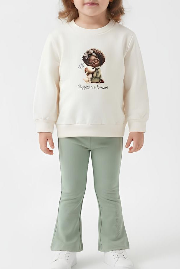 YOURS COMPLETO 2 PZ. BIMBA. COTONE FELPATO.