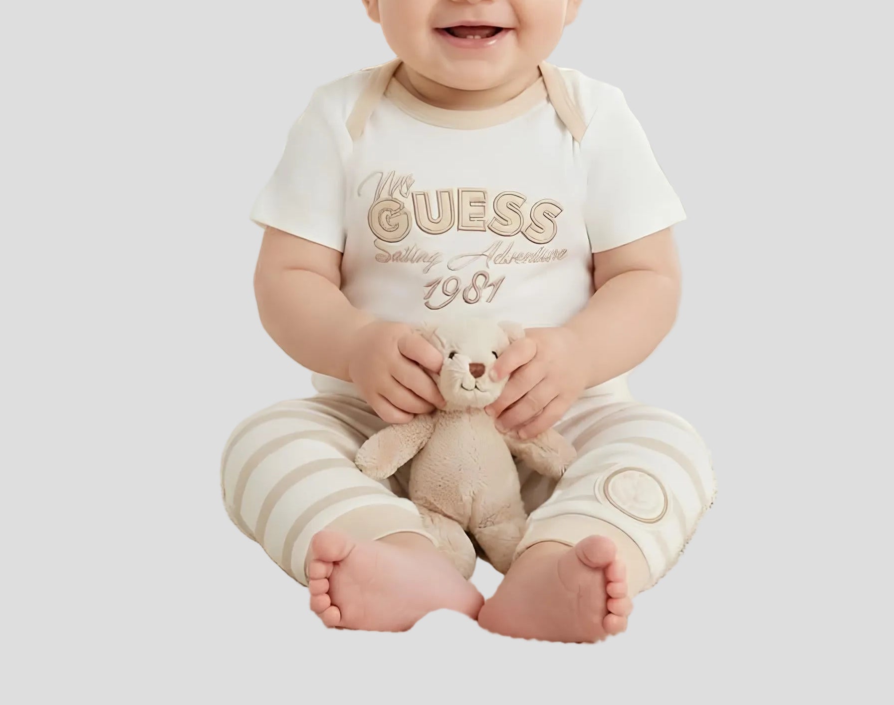 GUESS SET 5 PZ. UNISEX NEONATO. COTONE.