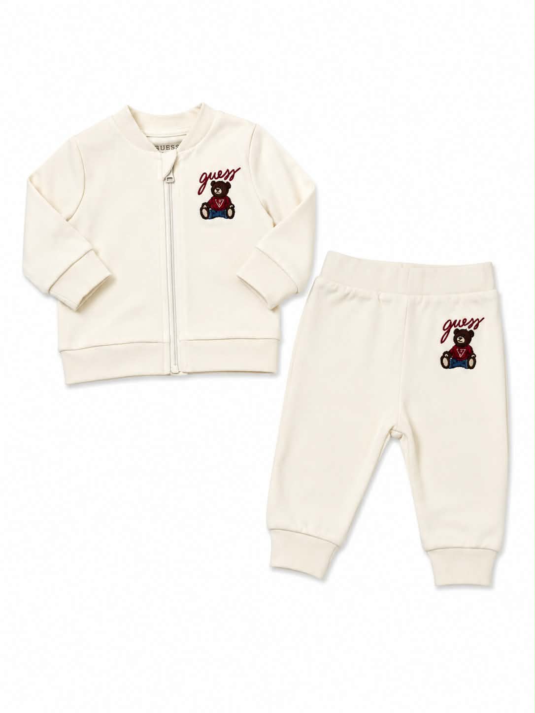 GUESS COMPLETO UNISEX 3 PZ. NEONATO. COTONE.